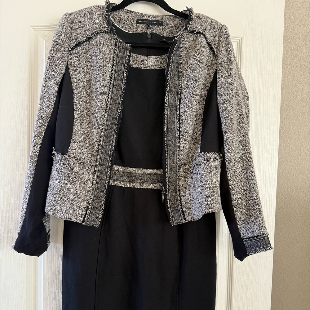 WHBM Size 12 Dress and Jacket Size 14P Set